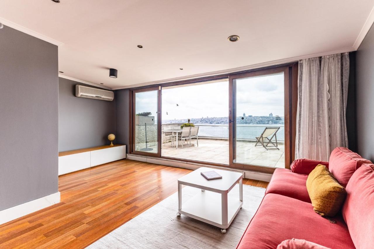 Duplex Flat W Panoramic Bosphorus View And Terrace Apartment Istanbul Bagian luar foto